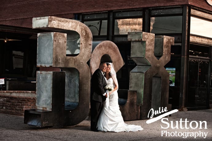 Bride Groom at night