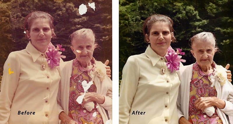 mother-daughter photo restoration
